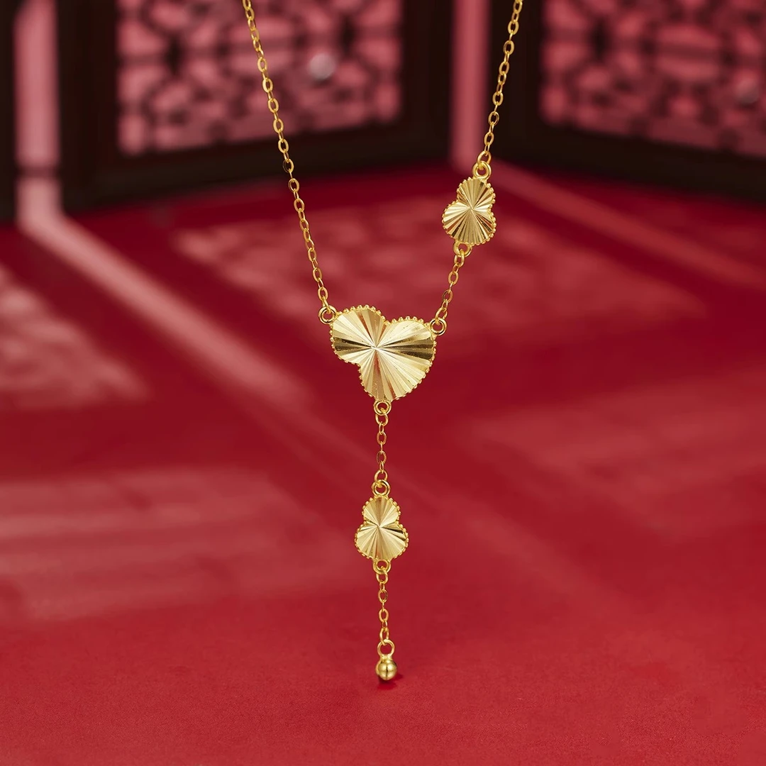 非遗古法传承拉丝福禄项链时尚国风