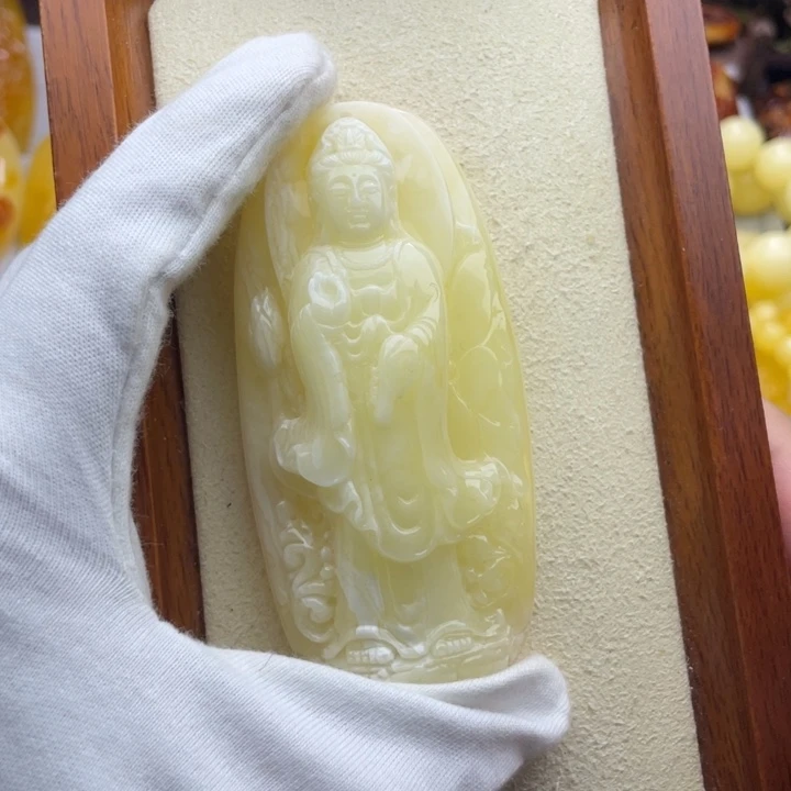 琥珀未镶嵌颈饰天然琥珀蜜蜡