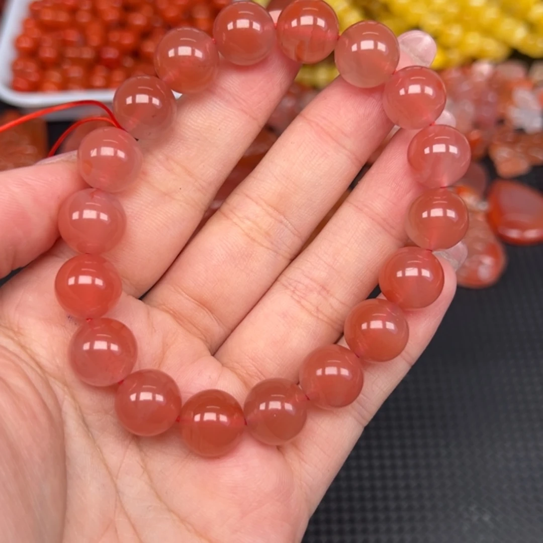 南红玛瑙未镶嵌手链