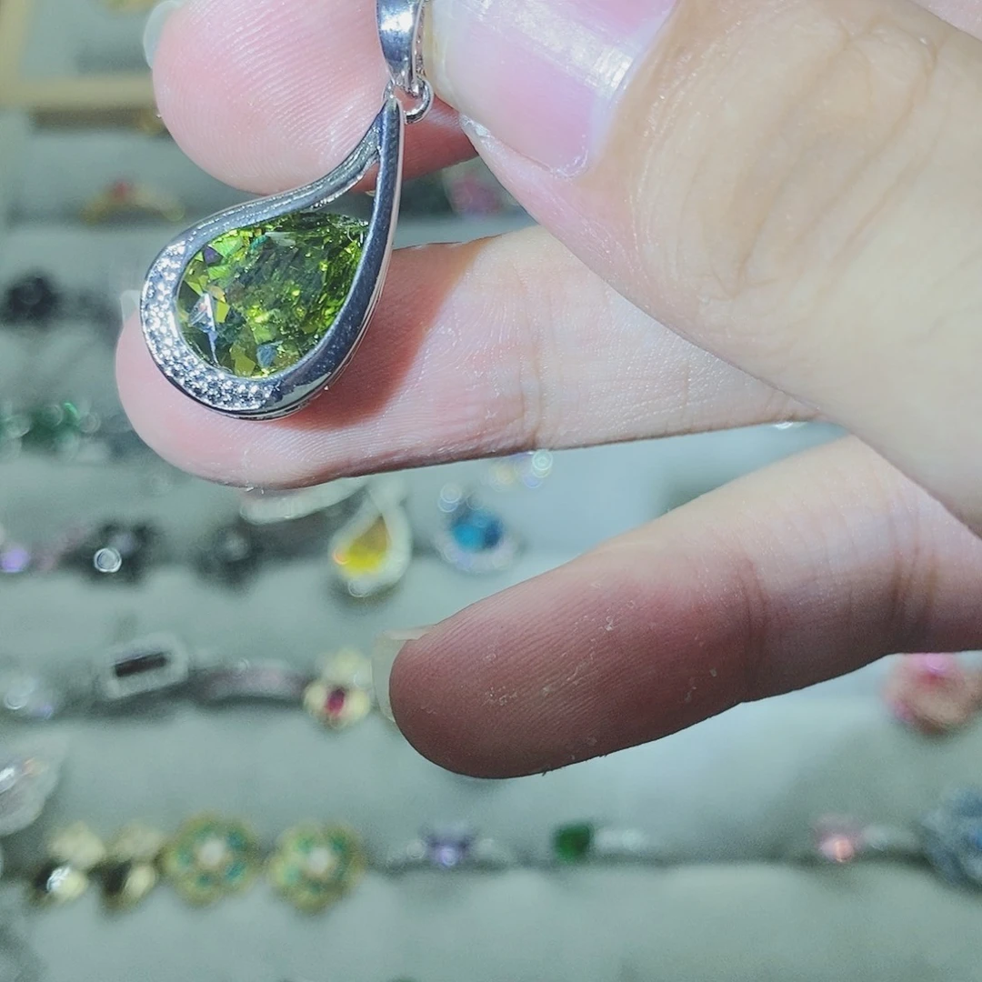 【闪购商品】水晶戒指银S925镶嵌