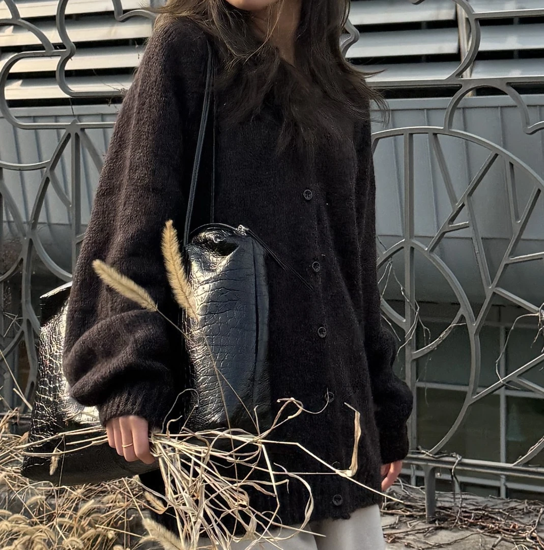 【慧姐韩国正品】25冬新款J两面穿V领毛衣17754910/N0退N0换