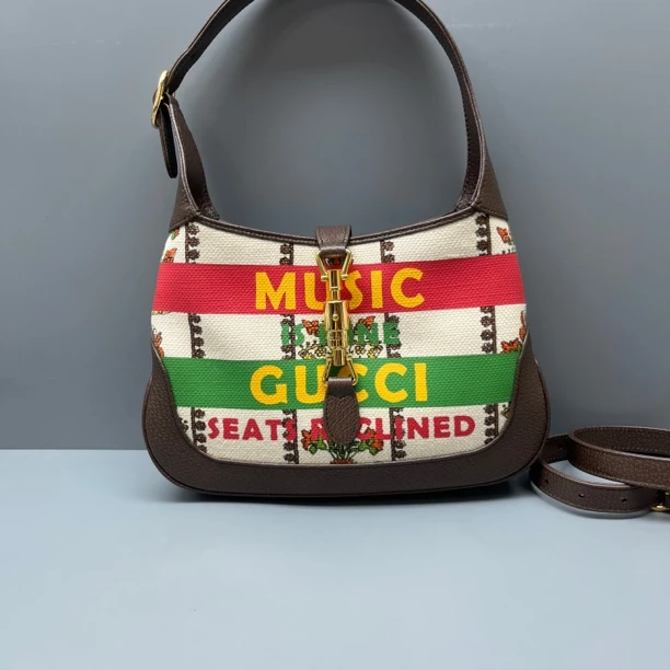 95新 GUCCI/古驰 100周年Jackie单肩斜挎包 尺寸28*19 SV16874