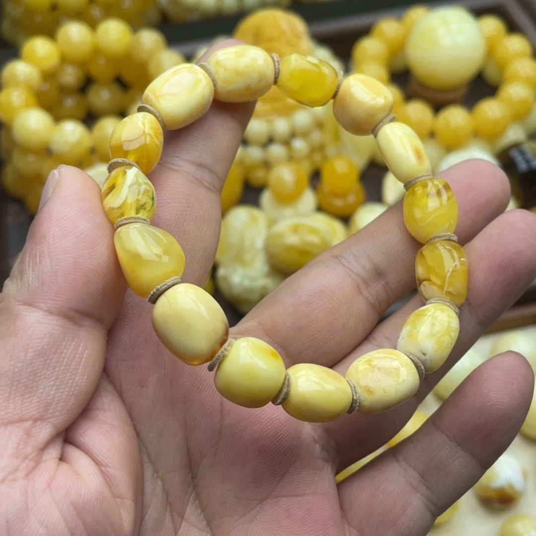琥珀未镶嵌颈饰琥珀蜜蜡