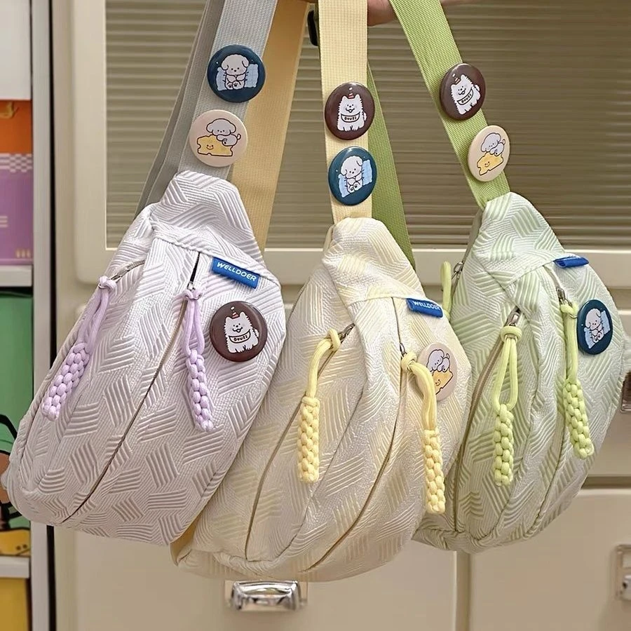 手机小包斜挎包夏天可爱轻便胸包包女式2025新款饺子运动骑行背包