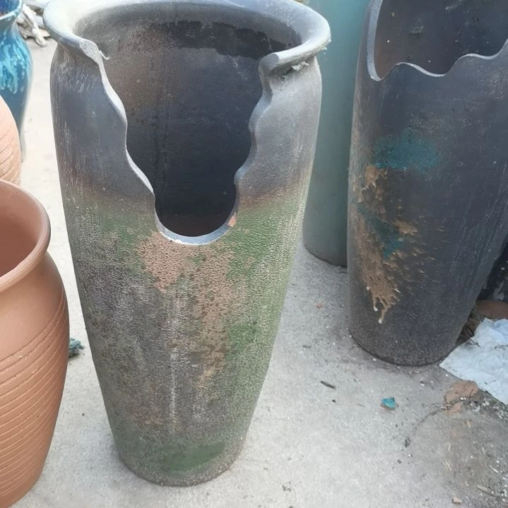 红陶20/45瑕疵一个大口径花盆