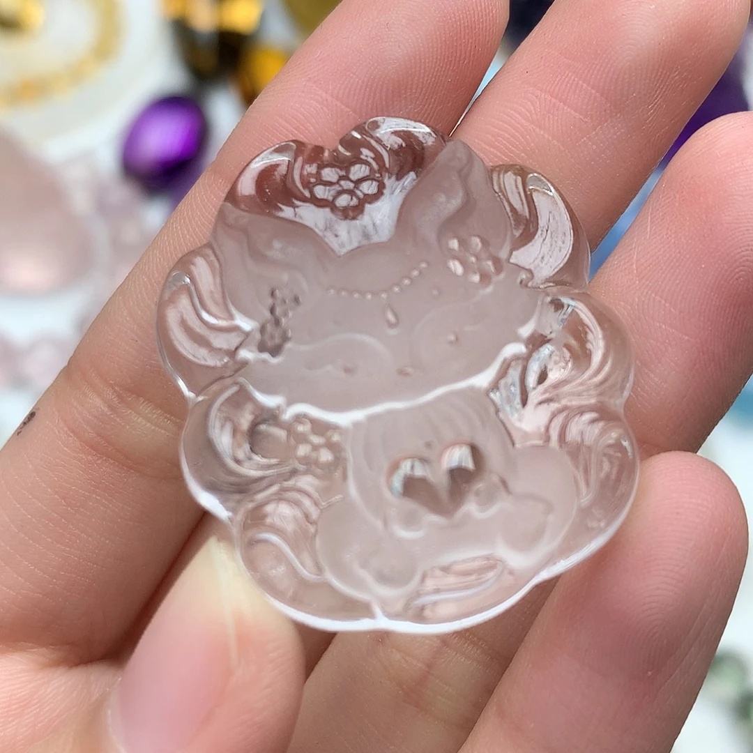 水晶珠宝半成品未镶嵌吊坠