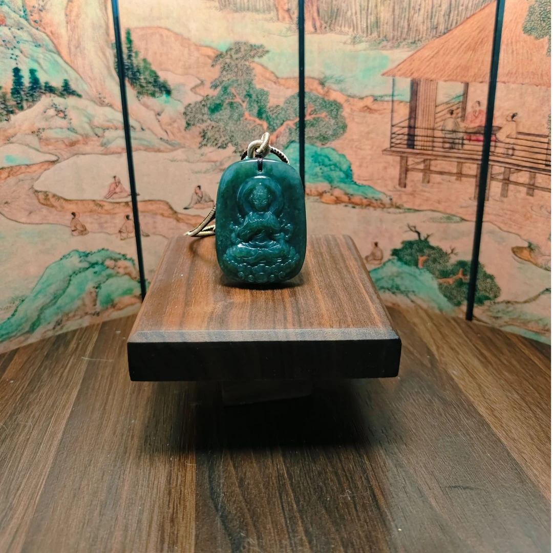 F和田玉观音吊坠0312