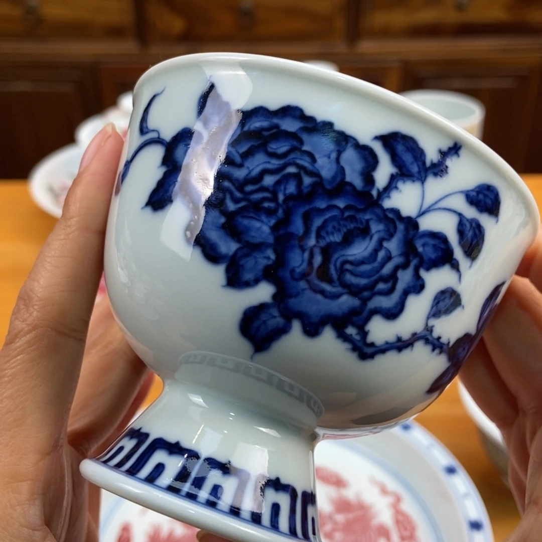 手绘现代茶具非古董