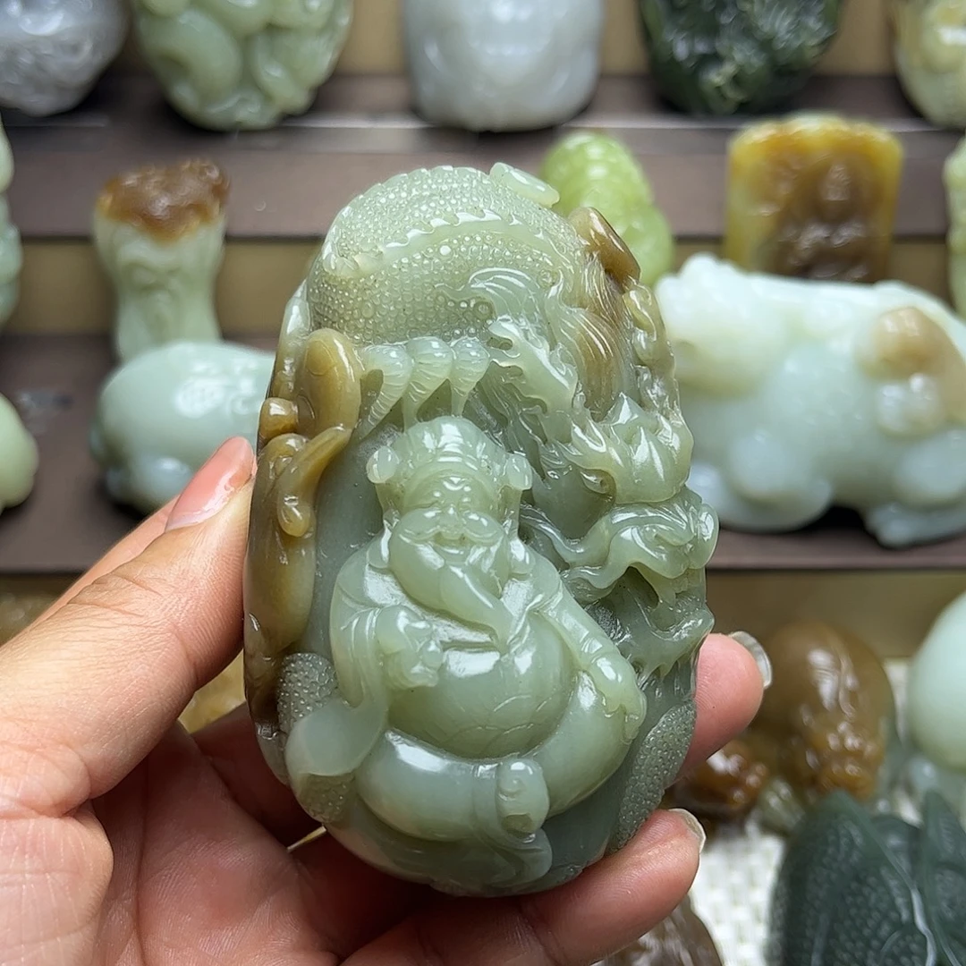 和田玉未镶嵌挂件