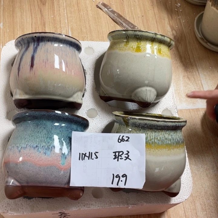 粗陶多肉花盆微瑕662