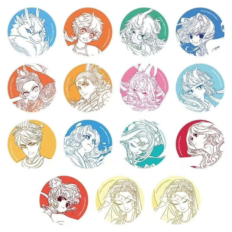 非人哉 仙山琼阁系列马口铁徽章 方吧唧 圆吧唧 盲抽