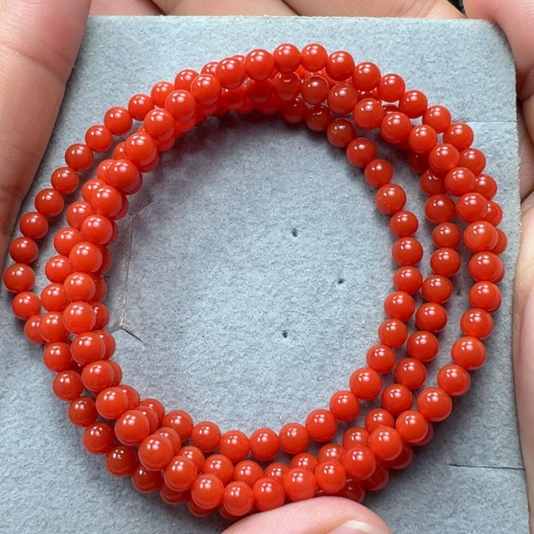 南红玛瑙手串未镶嵌