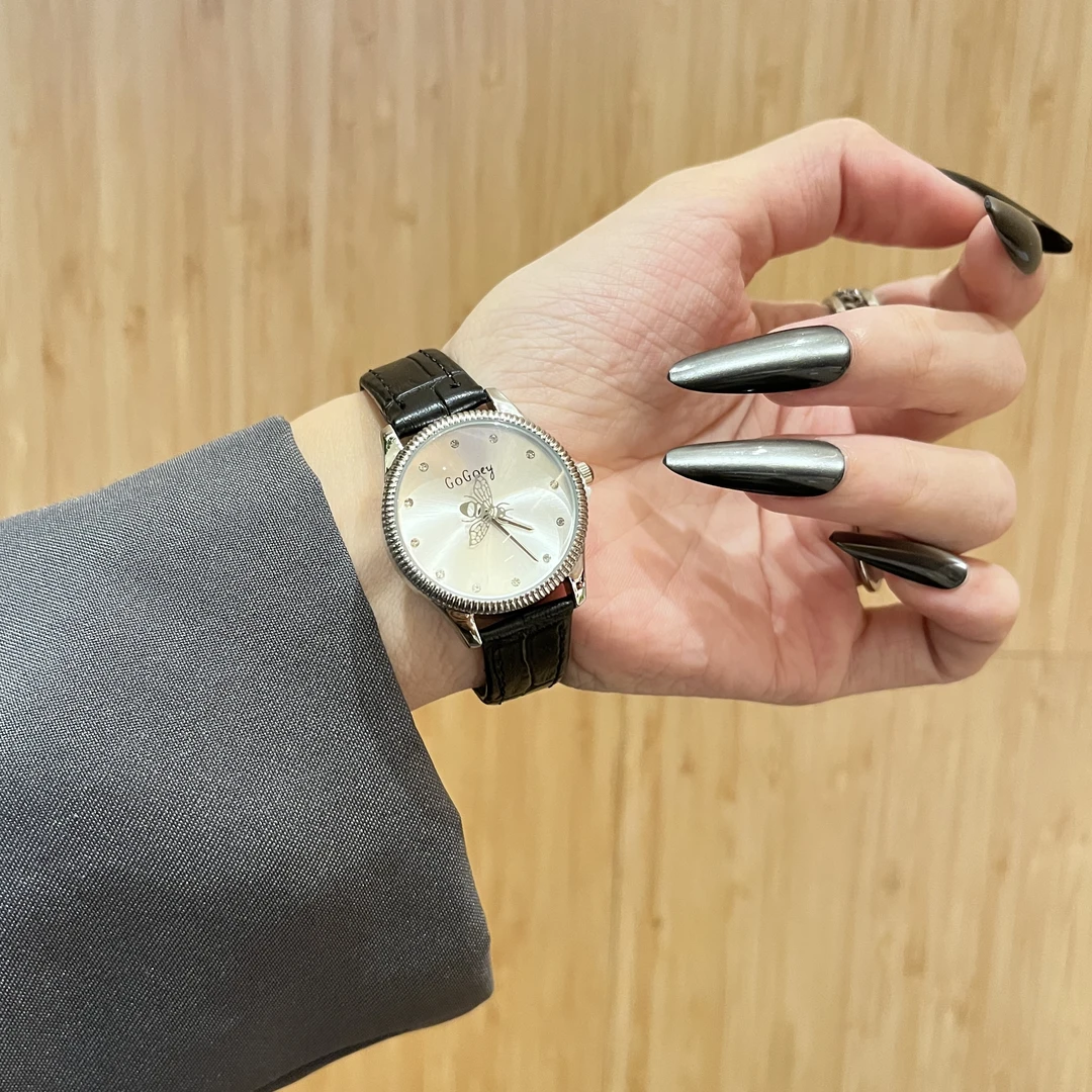 轻奢皮带女士石英小蜜蜂简约百搭高级感手表G2861