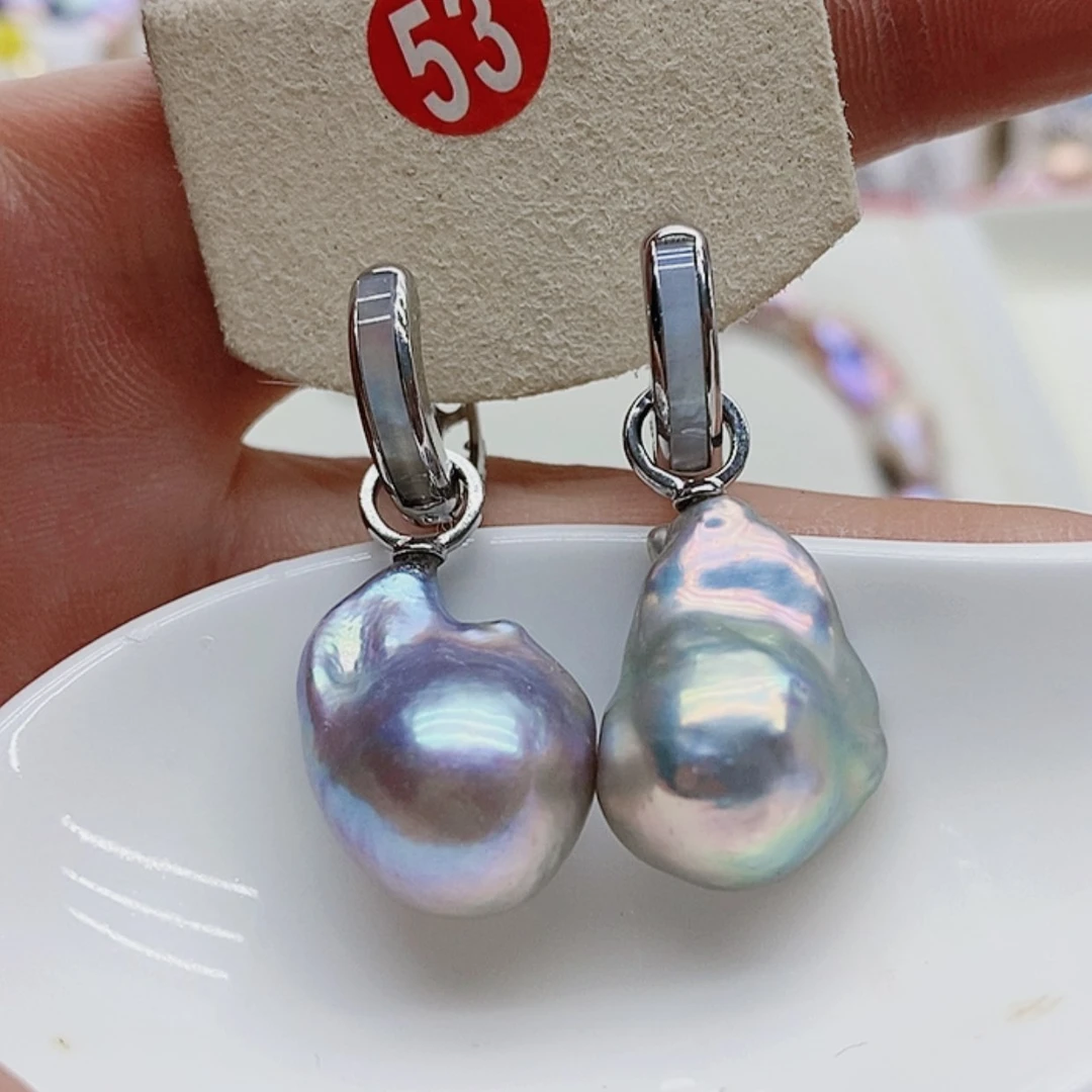 【闪购商品】淡水珍珠耳饰银S925镶嵌