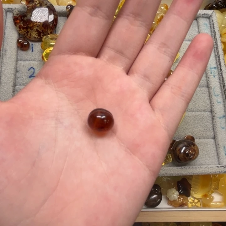 裸石琥珀未镶嵌鹿*天然蜜蜡配件