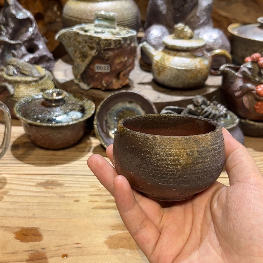 柴烧茶具福利茶杯