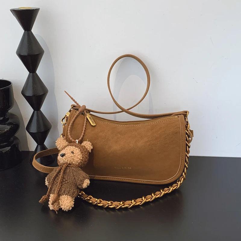 时尚百搭复古小众腋下包单肩肩包休闲女士简约小包包斜跨韩版女包