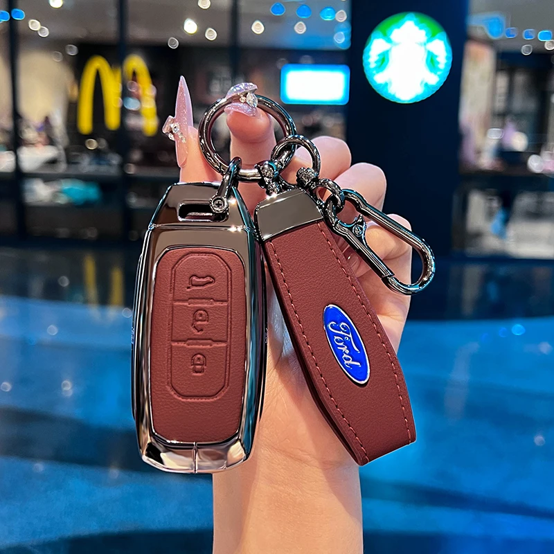 2021款江铃福特领界S钥匙套19/20/21款尊领型PLUS车高档金属壳扣