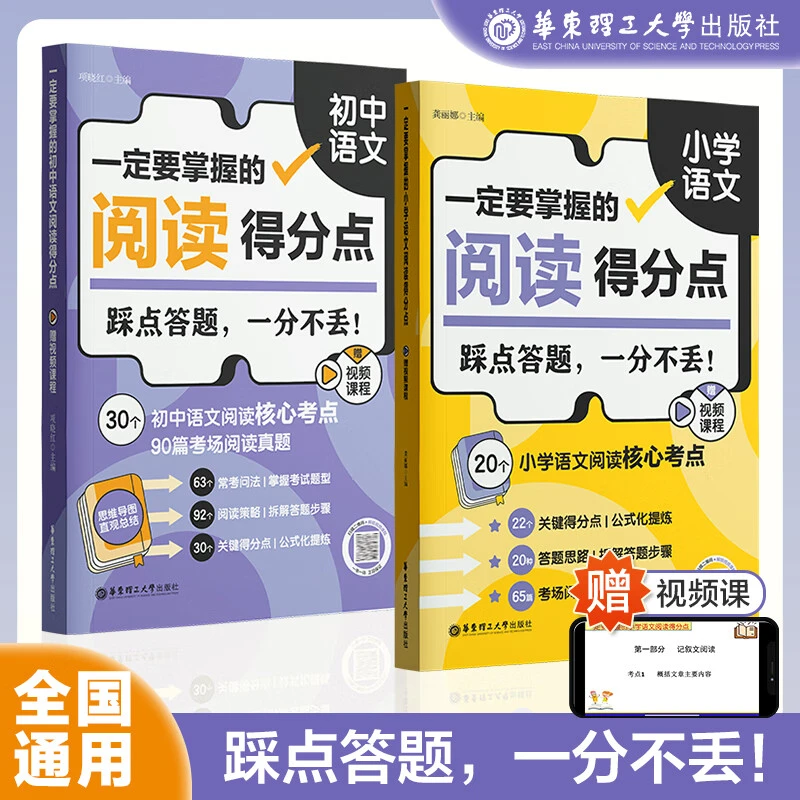 一定要掌握的小学语文阅读得分点+一定要掌握的初中语文阅读得分