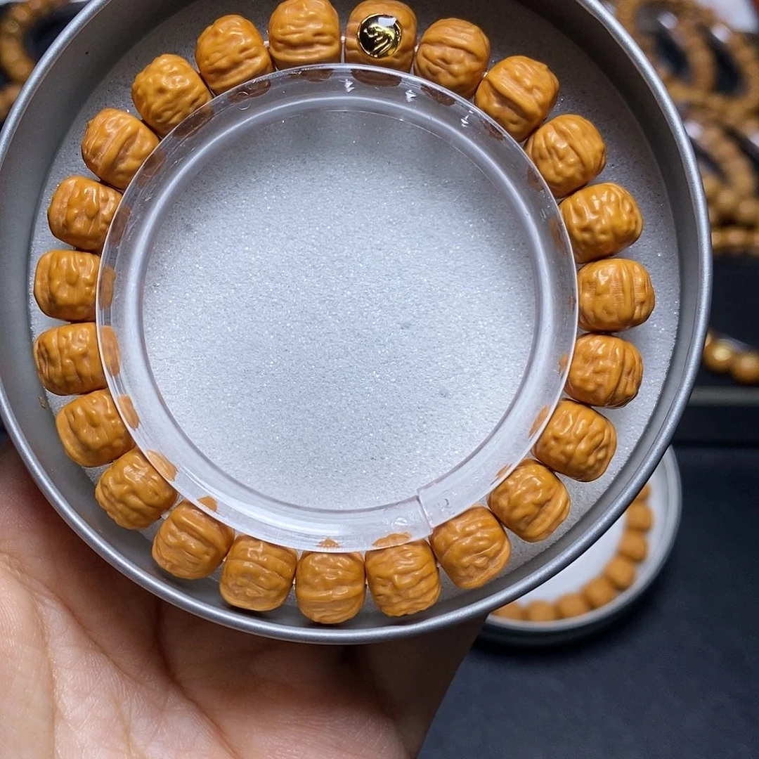 猴头核桃手串金标超小蛤蟆头尺寸10+全品单号324号