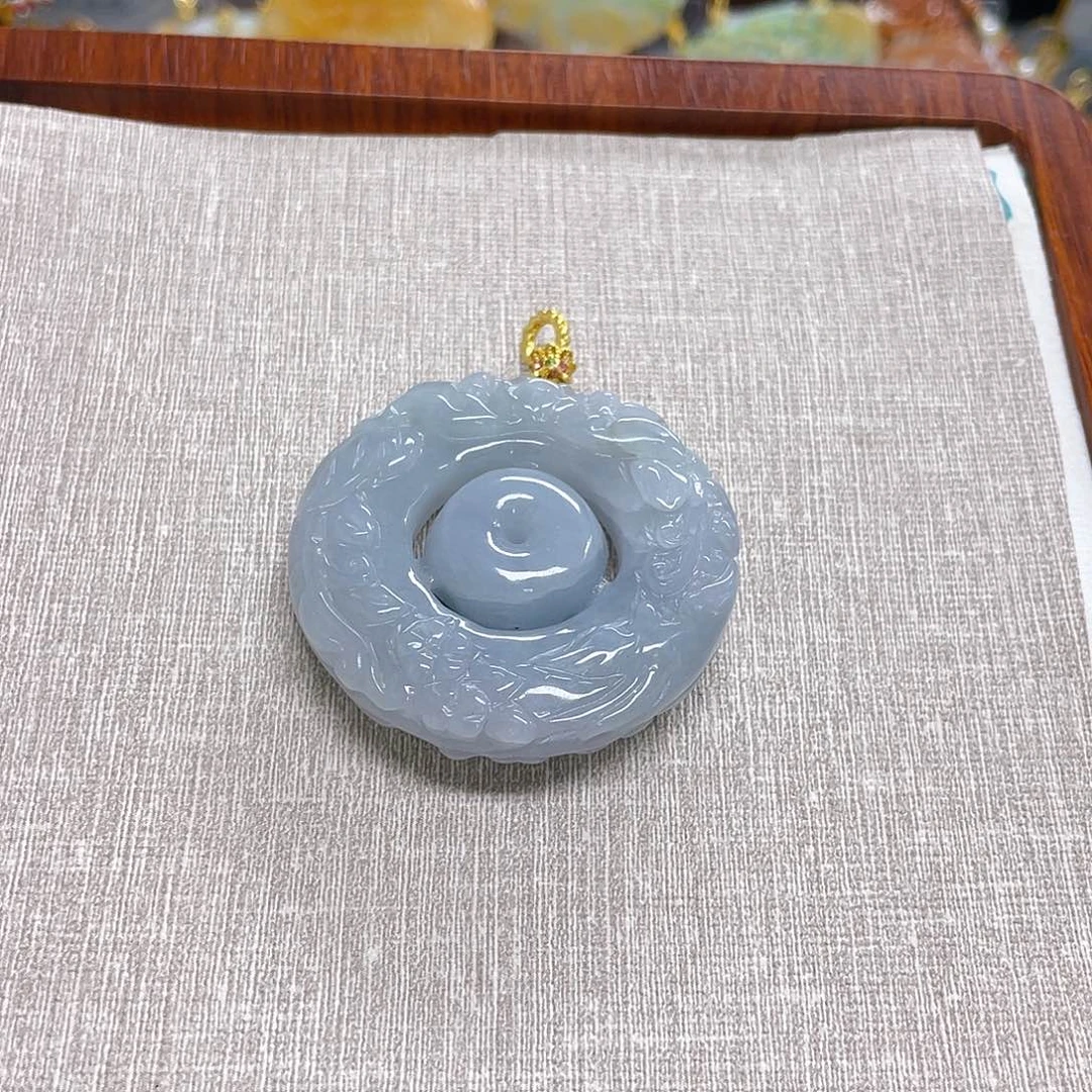 颈饰未镶嵌翡翠平安扣吊坠