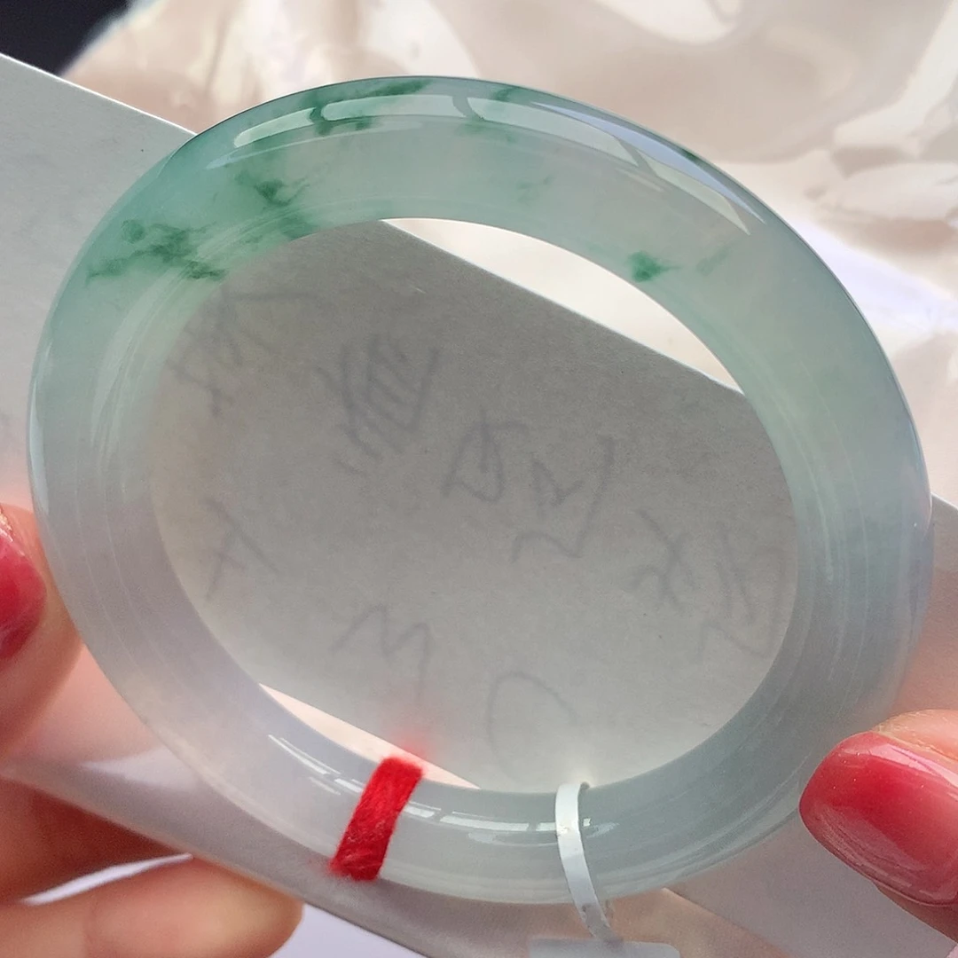 未镶嵌手镯翡翠5556种水毕业冰晴飘花零毛孔零包容16号