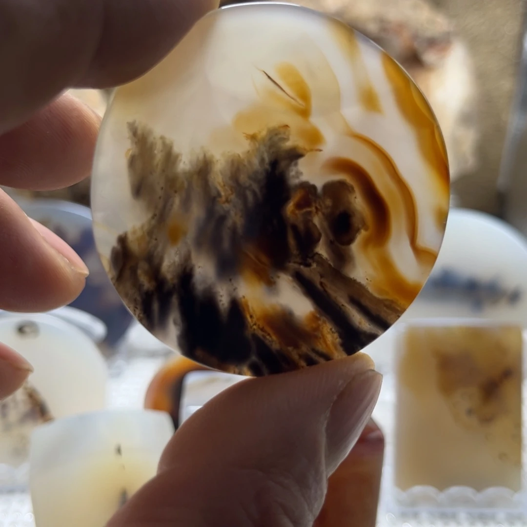 玛瑙/玉髓未镶嵌吊坠(不含链)