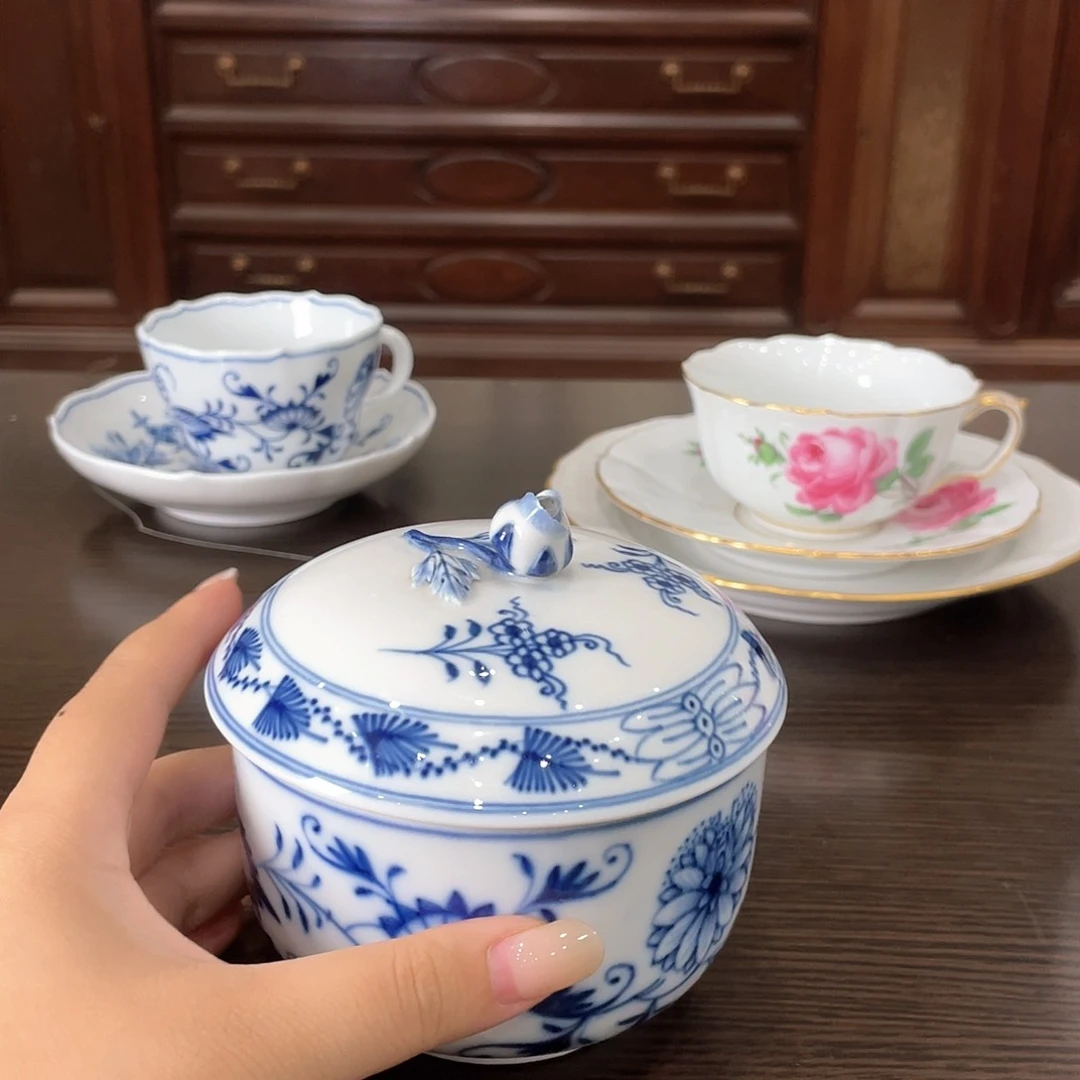 瓷片中古一等大糖罐