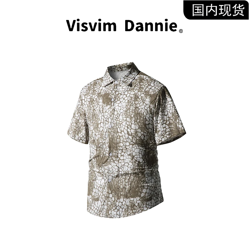 【品牌现货撤柜清仓】VISVIM DANNIE日系古着蟒纹衬衫男短袖上衣