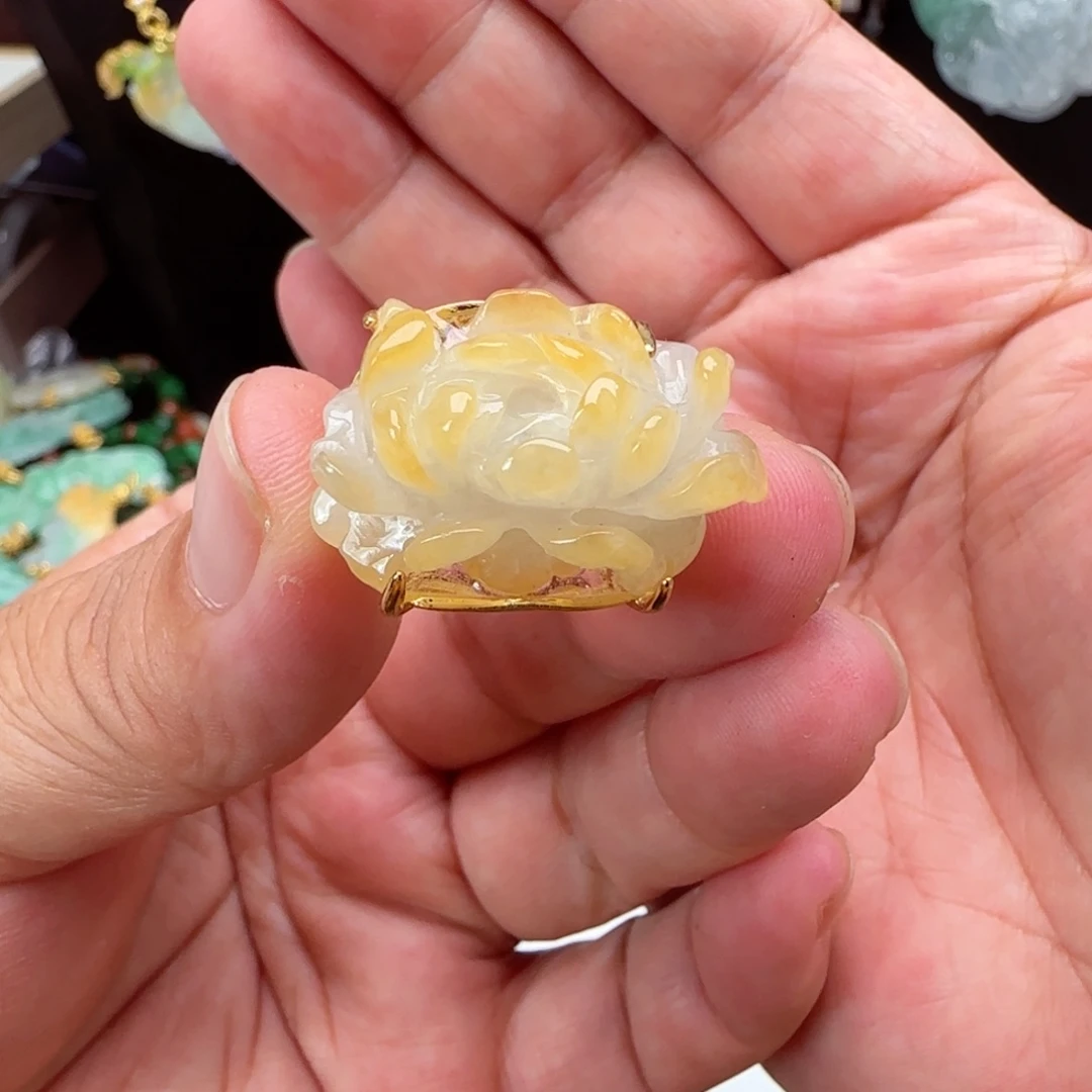翡翠未镶嵌颈饰仿古