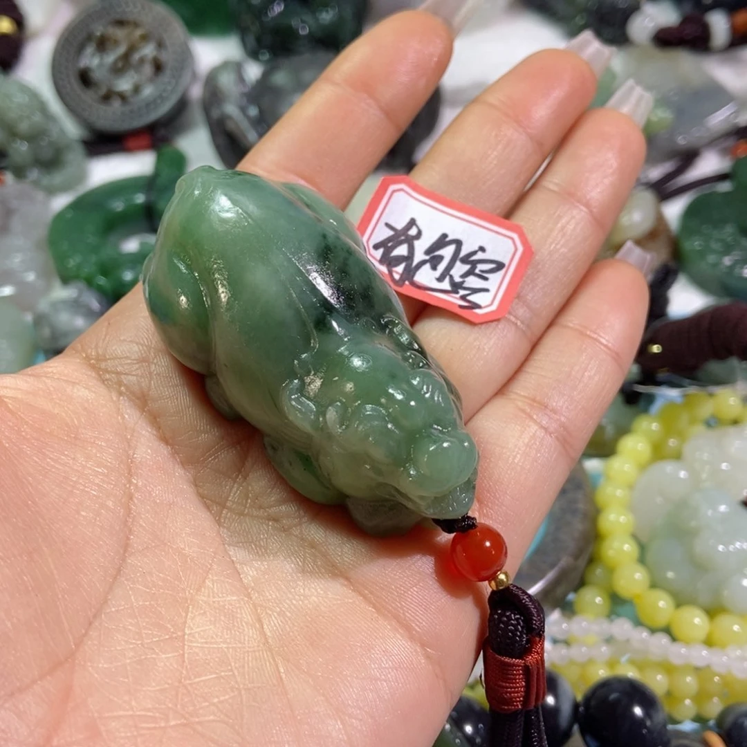 和田玉珠宝半成品未镶嵌正*园