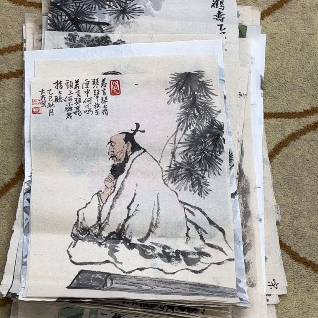 国画大左老师作品刘