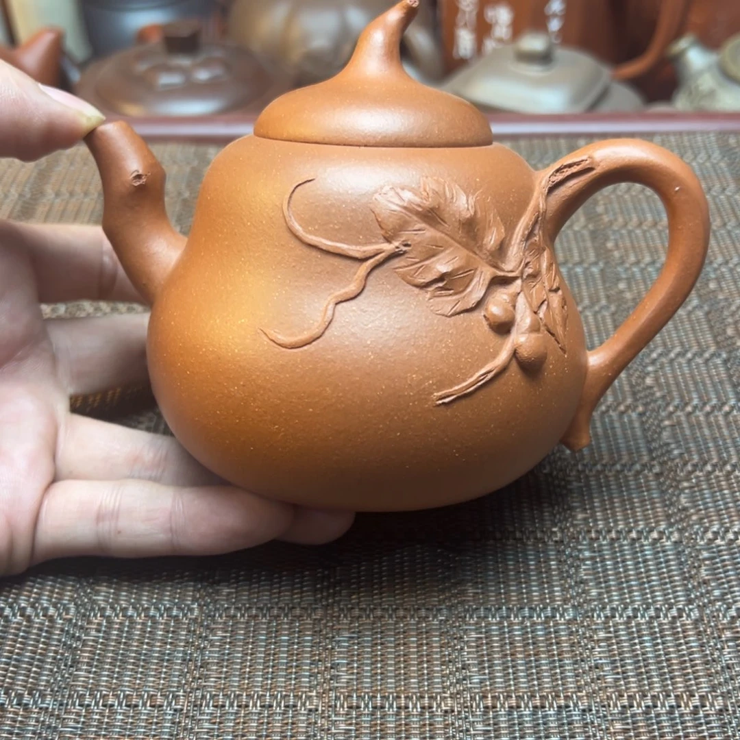 茶壶紫砂宜兴原矿紫砂壶300毫升容量