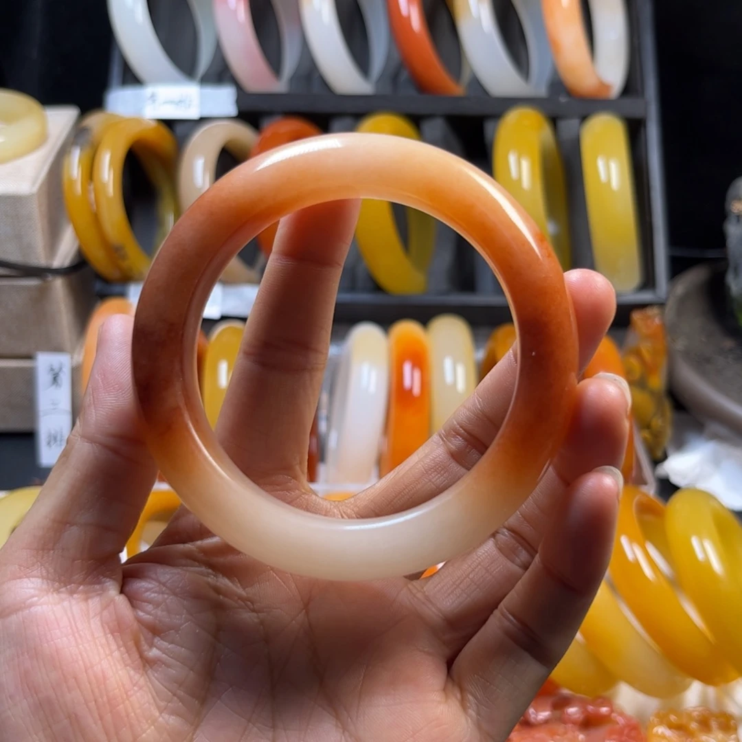 墨***兰石英质玉手镯未镶嵌手镯594