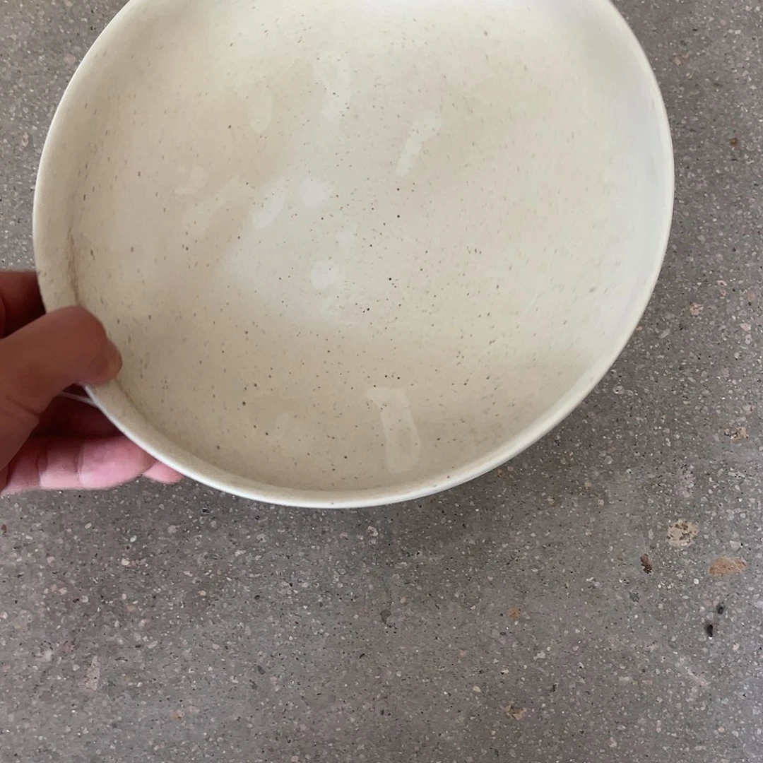 新骨瓷AS A芝麻点点8.75寸深盘