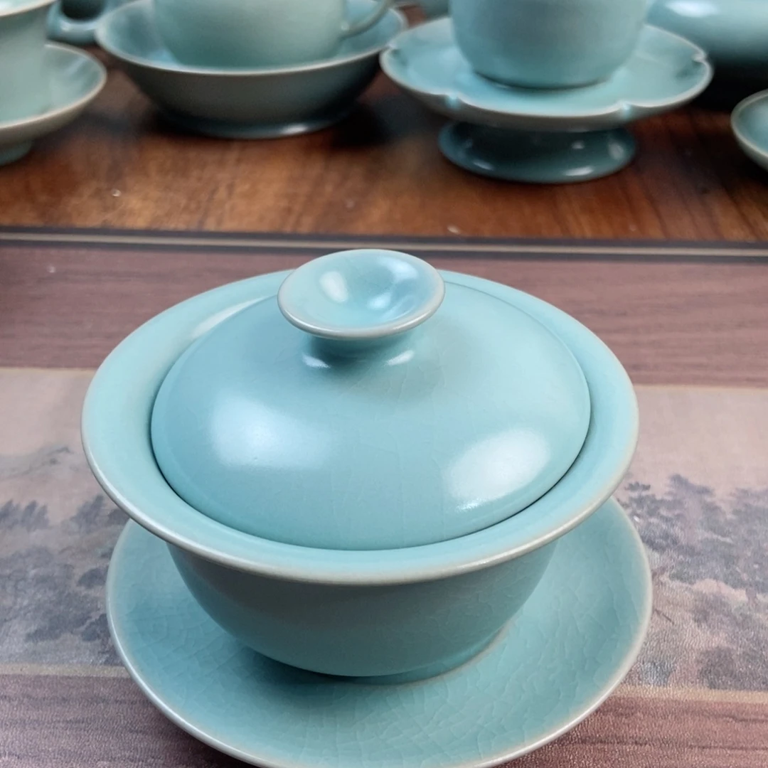 摆件原产地原矿汝瓷～茶器