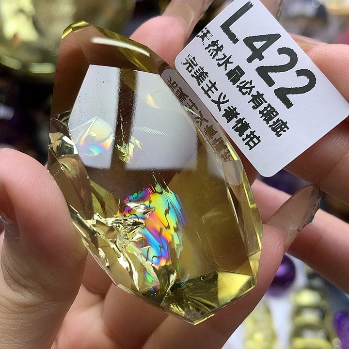 珠宝半成品未镶嵌水晶手把件