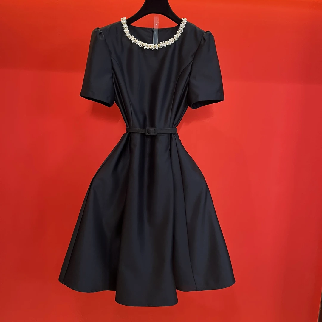 FRANCE BALIYA【高定】经典优雅收腰显瘦显瘦气质女装连衣裙