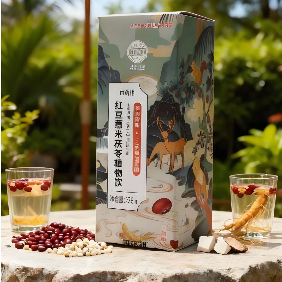 百药祖红豆薏米茯苓植物饮