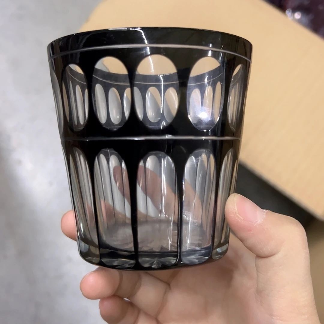 水晶玻璃平底款微瑕一个