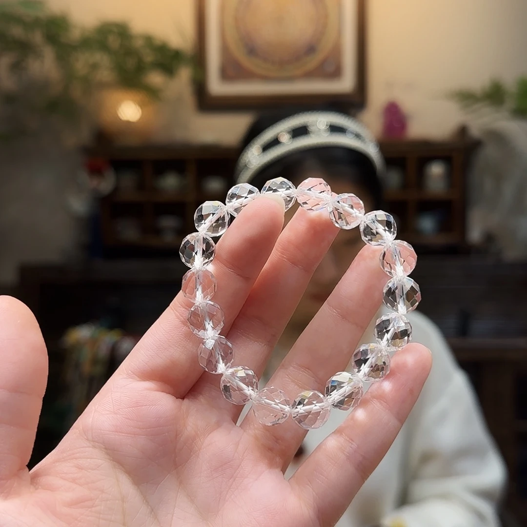 未镶嵌水晶手串10mm白水晶