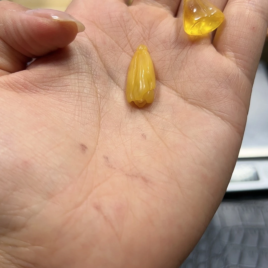 烟晶手链银S925镶嵌E909蜜蜡
