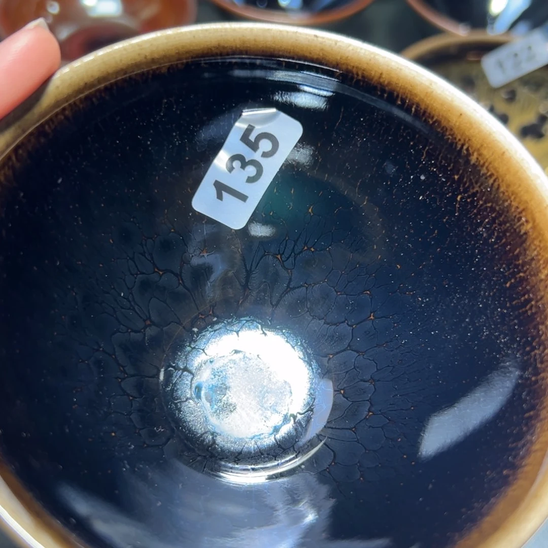 茶盏铁**痕全手工原矿原釉建盏