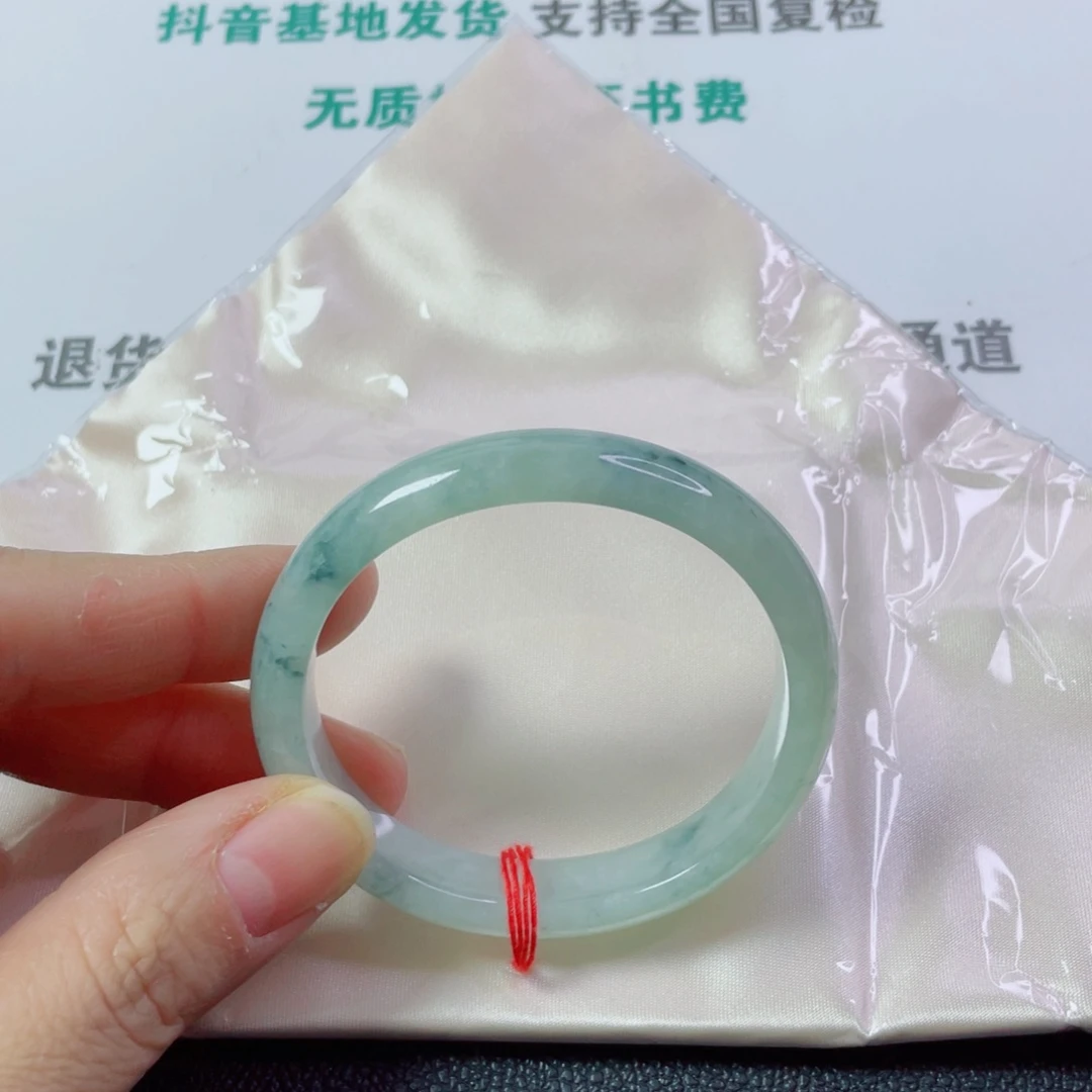 翡翠未镶嵌手镯贵妃镯54宽12厚8