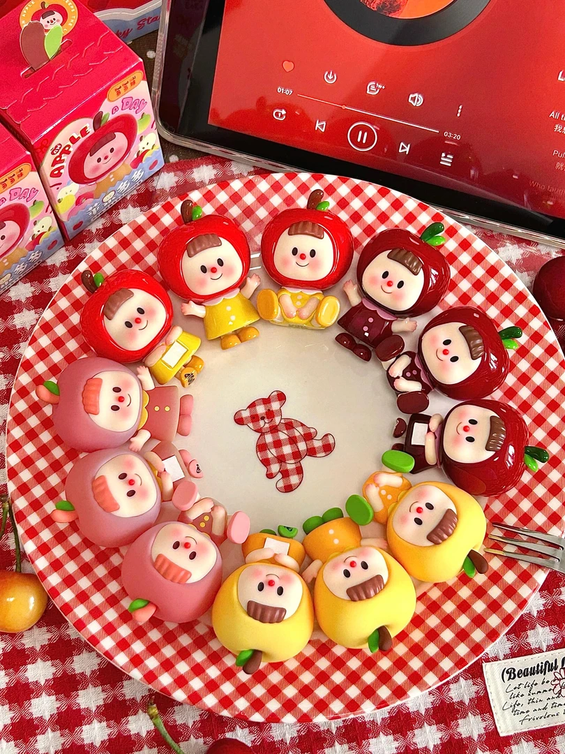 【代拆】多多妹苹果多多mini系列盲盒潮玩手办