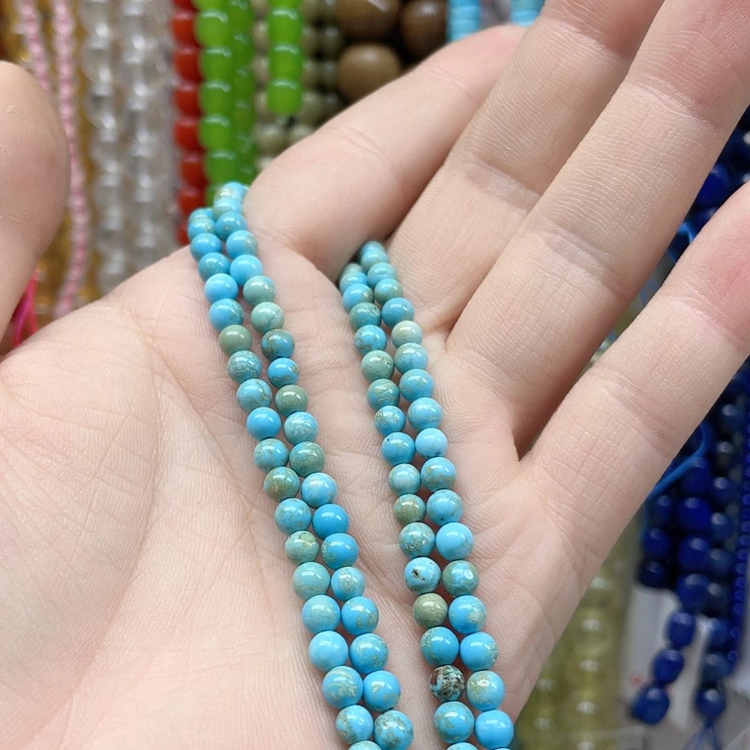 玛瑙/玉髓合金珠宝半成品4mm一条