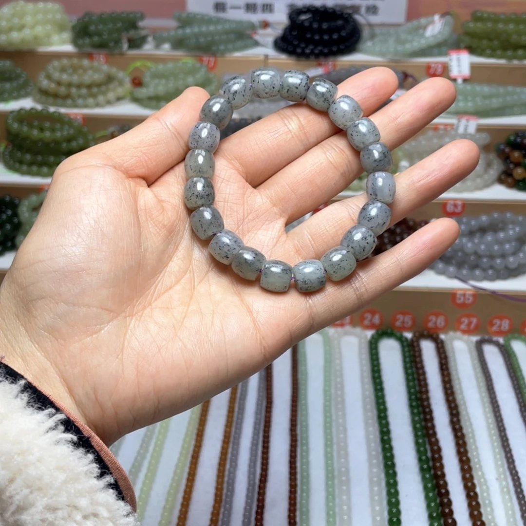 和田玉未镶嵌手链10mm