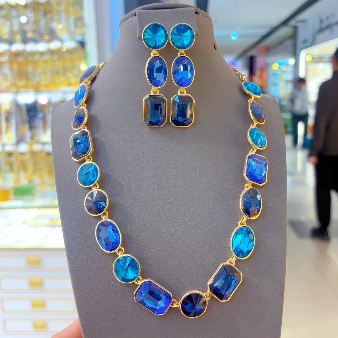 铜合金手镯 时尚爆款铜合金锆石511-20-1新款几何耳环创意个性