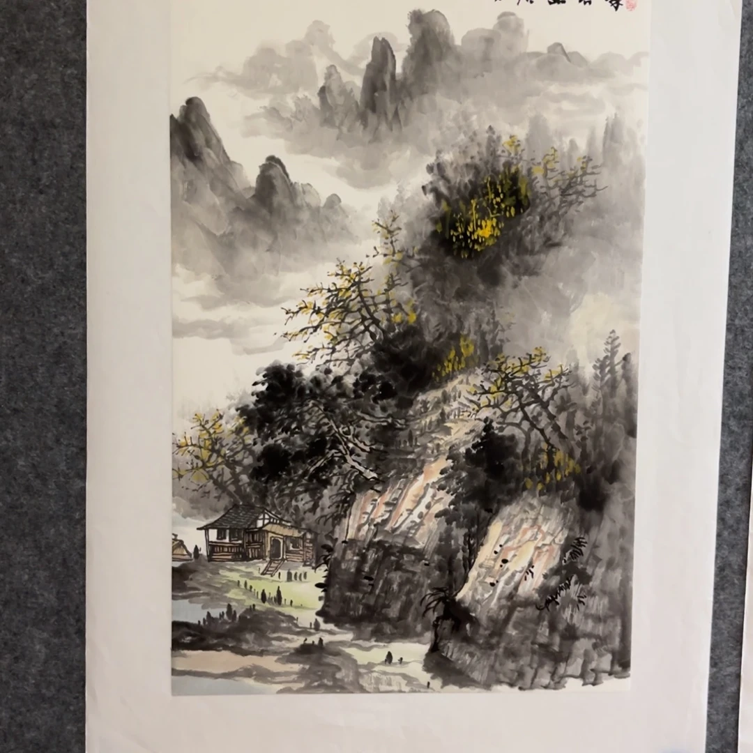 国画国画作品陆远华老师山水花鸟精品手绘