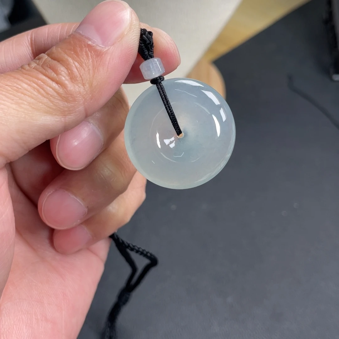 翡翠未镶嵌颈饰29.7-6.3